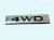 Шильдик «4WD» Рено Каптюр (2016-) хром