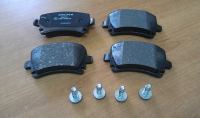 Колодки задние дисковые VAG A3,A4,A6,ALLROAD, VW Golf 5,6, Jetta III, Octavia, SUPERB, YETI, Passat B6, Tiguan, Touran, SCIROCCO 1.4-3.6 04->
